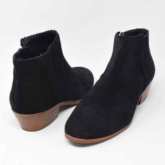 Jack Rogers Shoes - Jack Rogers Bailee Bootie Suede sz 7 Black Ankle Dark Academia